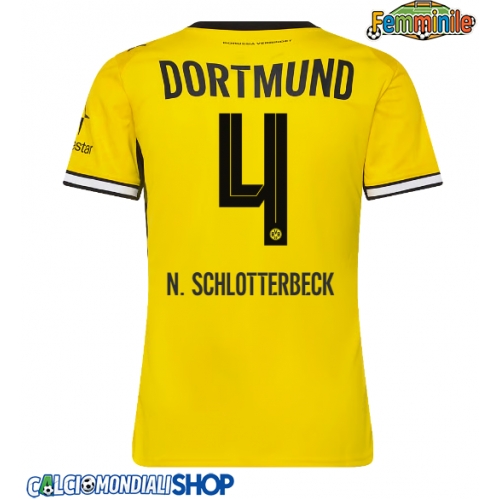 Maglie da calcio Borussia Dortmund Nico Schlotterbeck #4 Prima Maglia Femminile 2026-27 Manica Corta